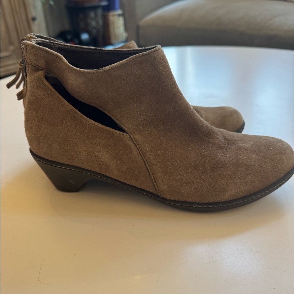 Dansko Brown Suede Ankle Booties